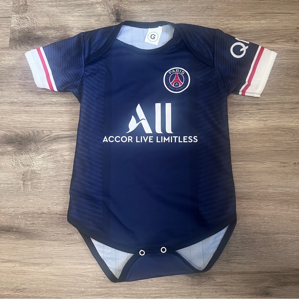 Paris Saint-Germain Baby Onesie - Navy